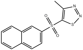 4-METHYL-1,2,3-THIADIAZOL-5-YL 2-NAPHTHYL SULFONE Struktur