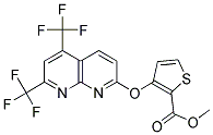 METHYL 3-([5,7-BIS(TRIFLUOROMETHYL)[1,8]NAPHTHYRIDIN-2-YL]OXY)-2-THIOPHENECARBOXYLATE Struktur