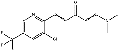 1-[3-CHLORO-5-(TRIFLUOROMETHYL)-2-PYRIDINYL]-5-(DIMETHYLAMINO)-1,4-PENTADIEN-3-ONE Struktur