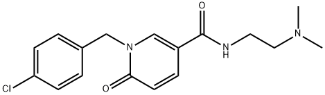 1-(4-CHLOROBENZYL)-N-[2-(DIMETHYLAMINO)ETHYL]-6-OXO-1,6-DIHYDRO-3-PYRIDINECARBOXAMIDE Struktur