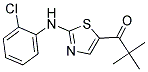 1-[2-(2-CHLOROANILINO)-1,3-THIAZOL-5-YL]-2,2-DIMETHYL-1-PROPANONE Struktur