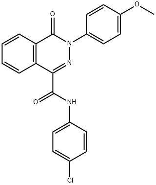 N-(4-CHLOROPHENYL)-3-(4-METHOXYPHENYL)-4-OXO-3,4-DIHYDRO-1-PHTHALAZINECARBOXAMIDE Struktur