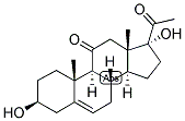 5-PREGNEN-3-BETA, 17-DIOL-11,20-DIONE Struktur