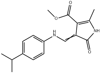 METHYL 4-[(4-ISOPROPYLANILINO)METHYLENE]-2-METHYL-5-OXO-4,5-DIHYDRO-1H-PYRROLE-3-CARBOXYLATE Struktur