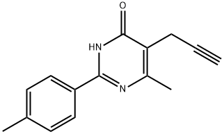 6-METHYL-2-(4-METHYLPHENYL)-5-(2-PROPYNYL)-4(3H)-PYRIMIDINONE Struktur