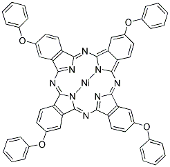 NICKEL(II) 2,9,16,23-TETRAPHENOXY-29H,31H-PHTHALOCYANINE Struktur