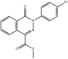 METHYL 3-(4-CHLOROPHENYL)-4-OXO-3,4-DIHYDRO-1-PHTHALAZINECARBOXYLATE Struktur