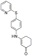 3-((4-(2-PYRIDYLTHIO)PHENYL)AMINO)CYCLOHEX-2-EN-1-ONE Struktur