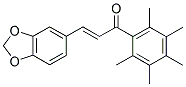 3-(1,3-BENZODIOXOL-5-YL)-1-(2,3,4,5,6-PENTAMETHYLPHENYL)PROP-2-EN-1-ONE Struktur