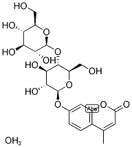 4-METHYLUMBELLIFERYL-BETA-D-CELLOBIOPYRANOSIDE HYDRATE Struktur