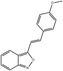 3-(4-METHOXYSTYRYL)-2,1-BENZISOXAZOLE Struktur