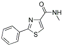 N-METHYL-2-PHENYL-1,3-THIAZOLE-4-CARBOXAMIDE Struktur