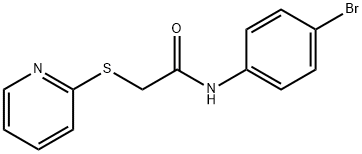 N-(4-BROMOPHENYL)-2-(2-PYRIDINYLSULFANYL)ACETAMIDE Struktur