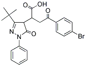 2-(3-(TERT-BUTYL)-5-OXO-1-PHENYL(2-PYRAZOLIN-4-YL))-4-(4-BROMOPHENYL)-4-OXOBUTANOIC ACID Struktur