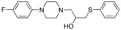 1-[4-(4-FLUOROPHENYL)PIPERAZINO]-3-(PHENYLSULFANYL)-2-PROPANOL Struktur