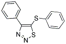 4-PHENYL-5-(PHENYLSULFANYL)-1,2,3-THIADIAZOLE Struktur