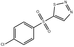 4-CHLOROPHENYL 1,2,3-THIADIAZOL-5-YL SULFONE Struktur