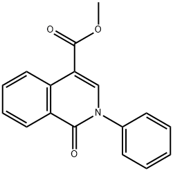 METHYL 1-OXO-2-PHENYL-1,2-DIHYDRO-4-ISOQUINOLINECARBOXYLATE Struktur