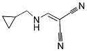 2-([(CYCLOPROPYLMETHYL)AMINO]METHYLIDENE)MALONONITRILE Struktur