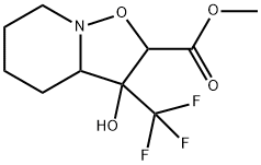 METHYL 3-HYDROXY-3-(TRIFLUOROMETHYL)HEXAHYDRO-2H-ISOXAZOLO[2,3-A]PYRIDINE-2-CARBOXYLATE Struktur