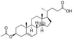 5-CHOLENIC ACID-3-BETA-OL ACETATE Struktur