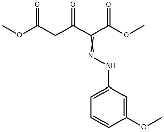 DIMETHYL 2-[2-(3-METHOXYPHENYL)HYDRAZONO]-3-OXOPENTANEDIOATE Struktur