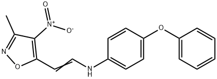 N-[2-(3-METHYL-4-NITRO-5-ISOXAZOLYL)VINYL]-4-PHENOXYANILINE Struktur