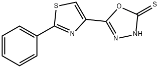 5-(2-PHENYL-1,3-THIAZOL-4-YL)-1,3,4-OXADIAZOL-2-YLHYDROSULFIDE Struktur