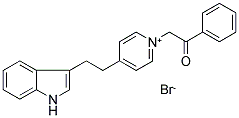 2-(4-[2-(1H-INDOL-3-YL)ETHYL]PYRIDINIUM-1-YL)-1-PHENYLETHAN-1-ONE BROMIDE Struktur