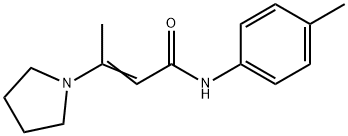 3-PYRROLIDIN-1-YL-BUT-2-ENOIC ACID P-TOLYLAMIDE Struktur