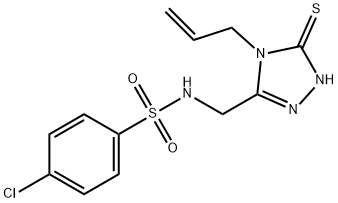 N-[(4-ALLYL-5-SULFANYL-4H-1,2,4-TRIAZOL-3-YL)METHYL]-4-CHLOROBENZENESULFONAMIDE Struktur