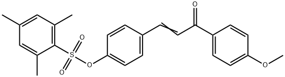 4-[3-(4-METHOXYPHENYL)-3-OXO-1-PROPENYL]PHENYL 2,4,6-TRIMETHYLBENZENESULFONATE Struktur