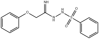 N'-(2-PHENOXYETHANIMIDOYL)BENZENESULFONOHYDRAZIDE Struktur