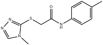 N-(4-METHYLPHENYL)-2-[(4-METHYL-4H-1,2,4-TRIAZOL-3-YL)SULFANYL]ACETAMIDE Struktur