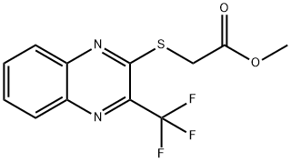 METHYL 2-([3-(TRIFLUOROMETHYL)-2-QUINOXALINYL]SULFANYL)ACETATE Struktur