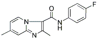 N-(4-FLUOROPHENYL)-2,7-DIMETHYLIMIDAZO[1,2-A]PYRIDINE-3-CARBOXAMIDE Struktur