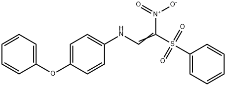 N-[2-NITRO-2-(PHENYLSULFONYL)VINYL]-4-PHENOXYANILINE Struktur