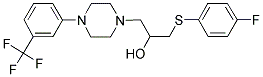 1-[(4-FLUOROPHENYL)SULFANYL]-3-(4-[3-(TRIFLUOROMETHYL)PHENYL]PIPERAZINO)-2-PROPANOL Struktur