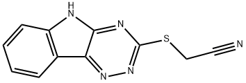 2-(2,3,6-TRIAZINO[5,4-B]INDOL-3-YLTHIO)ETHANENITRILE Struktur