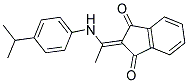 2-(((4-(ISOPROPYL)PHENYL)AMINO)ETHYLIDENE)INDANE-1,3-DIONE Struktur