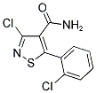 3-CHLORO-5-(2-CHLOROPHENYL)ISOTHIAZOLE-4-CARBOXAMIDE Struktur