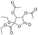 3,4-DIACETOXY-2-ETHOXY-5-OXO-2-TETRAHYDROFUROIC ACID ETHYL ETHER Struktur