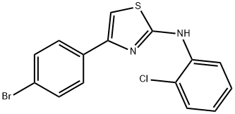 (4-(4-BROMOPHENYL)(2,5-THIAZOLYL))(2-CHLOROPHENYL)AMINE Struktur