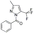 1-BENZOYL-5(3)-METHYL-3(5)-TRIFLUOROMETHYLPYRAZOLE Struktur