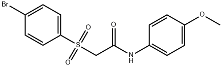 2-[(4-BROMOPHENYL)SULFONYL]-N-(4-METHOXYPHENYL)ACETAMIDE Struktur