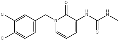 N-[1-(3,4-DICHLOROBENZYL)-2-OXO-1,2-DIHYDRO-3-PYRIDINYL]-N'-METHYLUREA Struktur