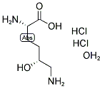 (2S,5R)-2,6-DIAMINO-5-HYDROXYCAPROIC ACID DIHYDROCHLORIDE MONOHYDRATE Struktur