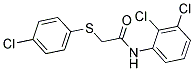 2-[(4-CHLOROPHENYL)SULFANYL]-N-(2,3-DICHLOROPHENYL)ACETAMIDE Struktur