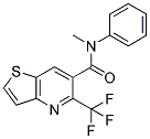 N-METHYL-N-PHENYL-5-(TRIFLUOROMETHYL)THIENO[3,2-B]PYRIDINE-6-CARBOXAMIDE Struktur