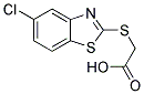 (5-CHLORO-BENZOTHIAZOL-2-YLSULFANYL)-ACETIC ACID Struktur